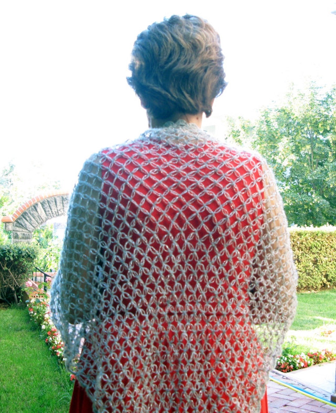 shawl with sleeves crochet pattern