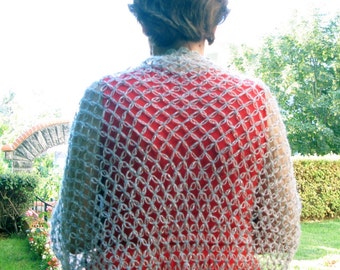 Crochet Lover's Knot Shawl Pattern: Elegant Wrap Scarf (PDF Pattern)