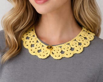 Easy Crochet Collar Pattern: Beginner-Friendly Tutorial (PDF Pattern)