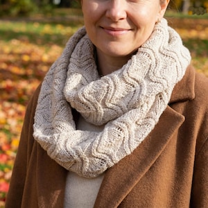Knitting Pattern: Chunky Knit Infinity Scarf (PDF Pattern)