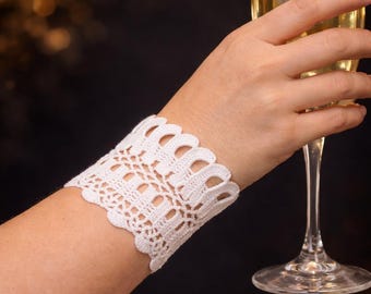 Crochet Cuff Pattern: Wrist Wrap Bracelet Tutorial (PDF Pattern