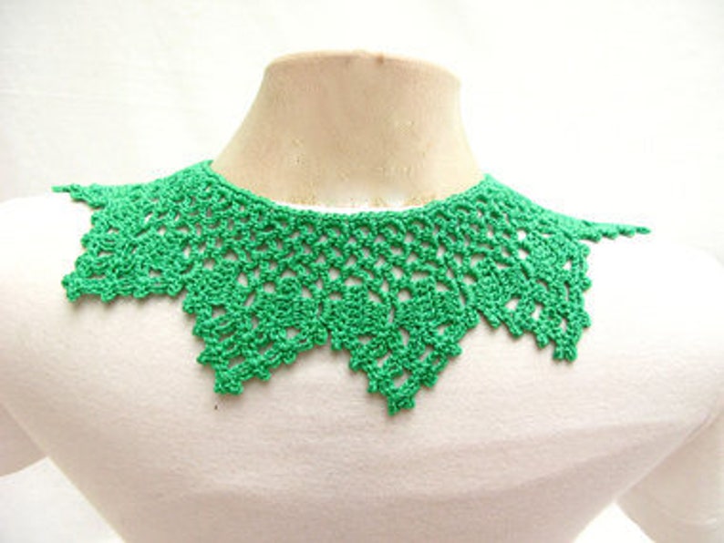 Crochet Collar Pattern, Learn to Craft Boho Chic Collar with Our Step-by-Step Guide image 4