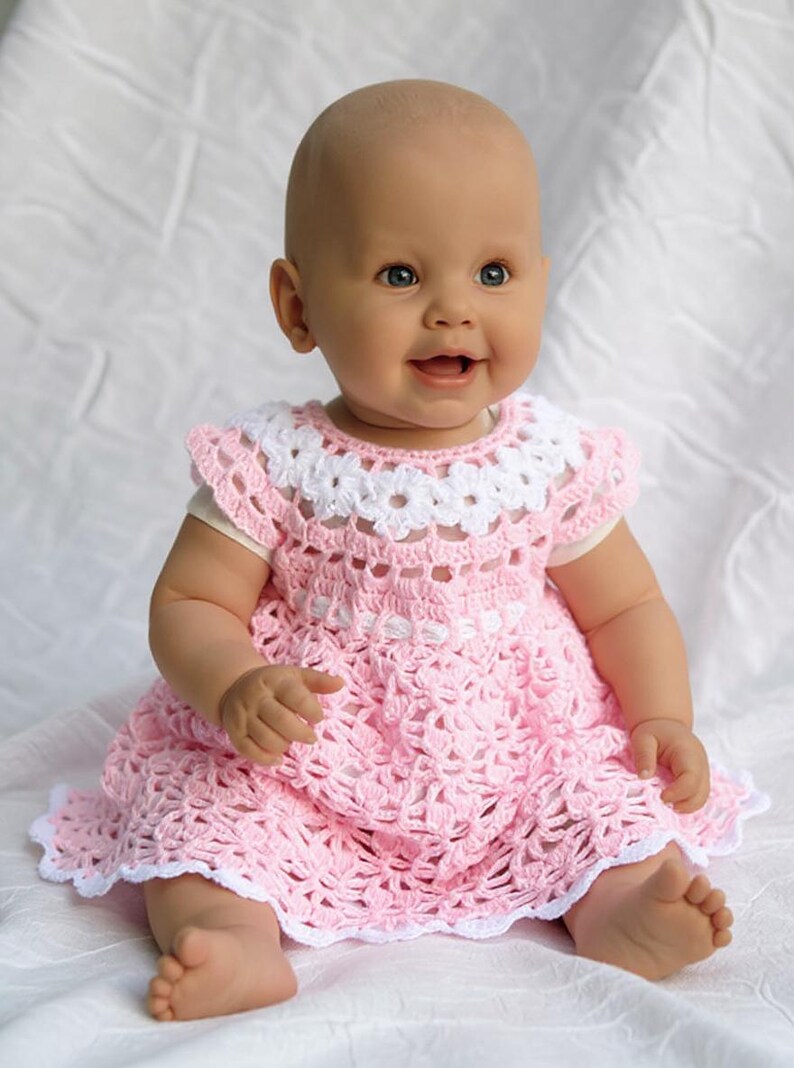 Crochet Baby Dress Pattern: 9-12 Months (PDF Pattern Downloadable File) image 2