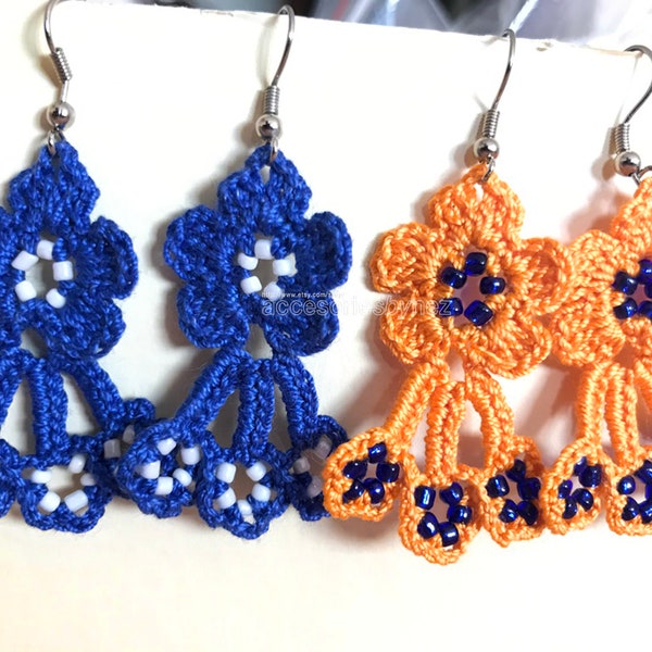 Crochet Pattern, DIY Beaded Earrings, Learn to Craft Boho Chic Earrings with Our Step-by-Step Guide