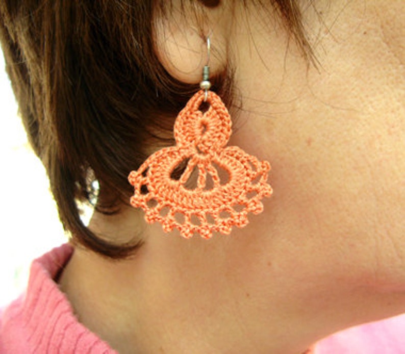 PDF Tutorial Crochet Pattern...Dangle Earrings 23 Etsy