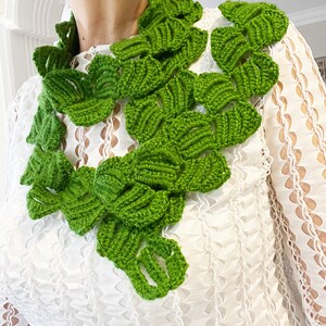 Crochet Pattern, Wrap Scarf Pattern, Crocheted Pattern, Lacy Scarf, ZigZag Crochet Scarf, Lariat Necklace image 2