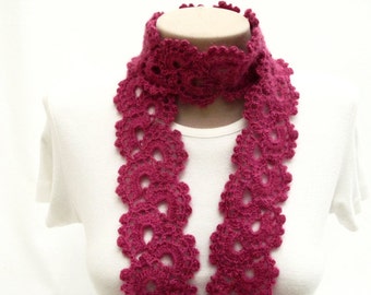 Crochet Pattern, Crochet Scarf Pattern, Wrap Scarf, Crochet Lacy Scarf, Crochet Scarf Tutorial, Flower Scarf