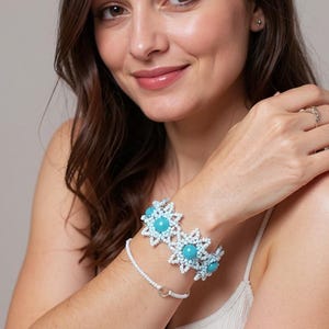 Beadweave Flowers Bracelet Pattern: DIY Beading Tutorial (PDF Pattern)