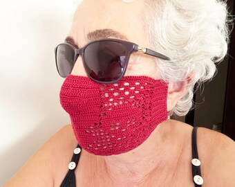 Patrón de mascarilla de calavera a crochet, mascarilla facial fácil (patrón PDF)