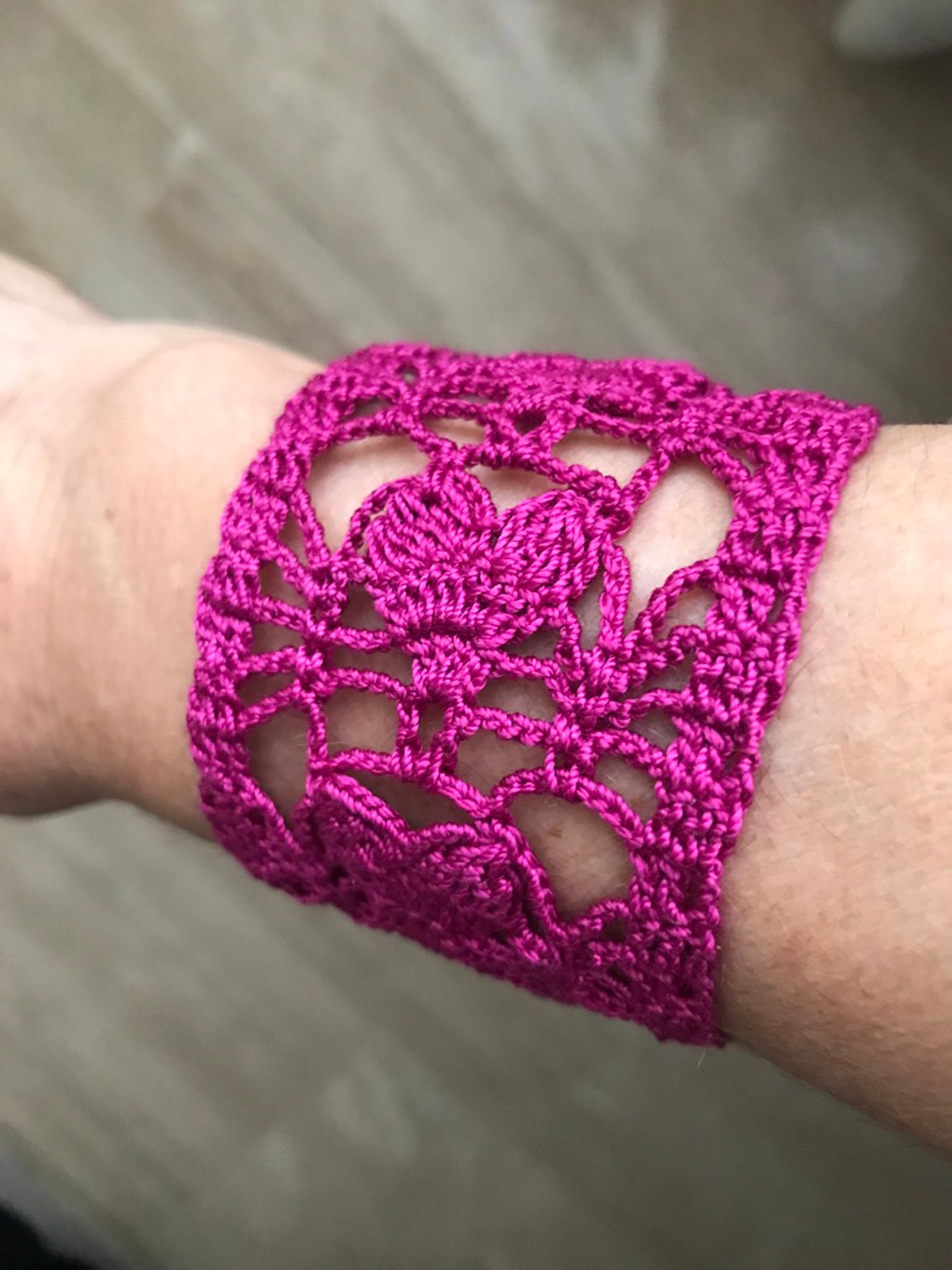 Heart Bracelet Pattern Crochet Pattern Crochet Valentines Day