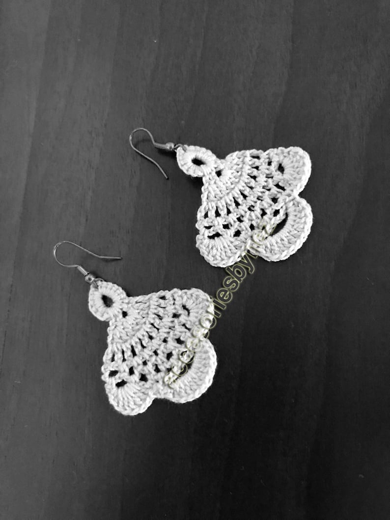 Crochet Earrings Pattern Easy Pattern Flower Earrings Etsy Australia