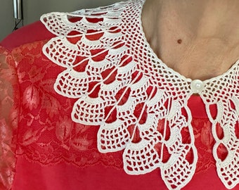 Crochet Peter Pan Collar Pattern, Shoulder Wrap, Lace DIY (PDF Pattern)
