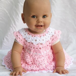 Crochet Baby Dress Pattern: 9-12 Months (PDF Pattern Downloadable File) image 4