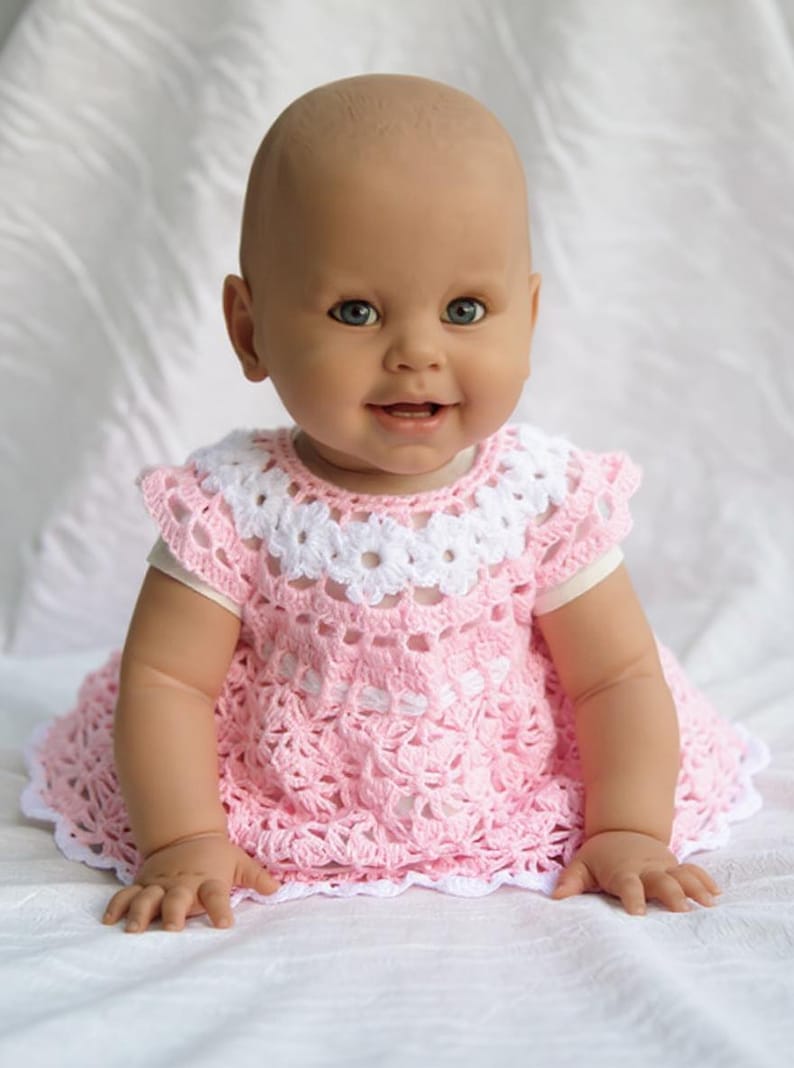 Crochet Baby Dress Pattern: 9-12 Months (PDF Pattern Downloadable File) image 4