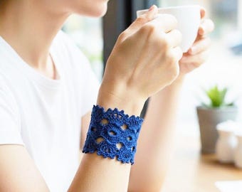Gehäkeltes Armband Cuff Muster: Boho Style Schmuck (PDF-Muster)