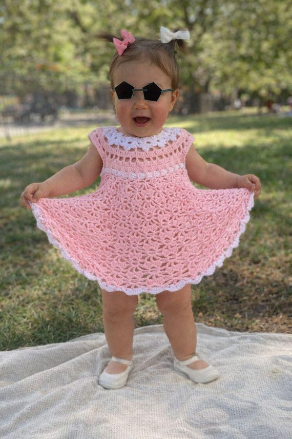 Crochet Infant Baby Designer Clothes Buy Baby Crochet Pattern Crochet  Summer DRESS To Fit To