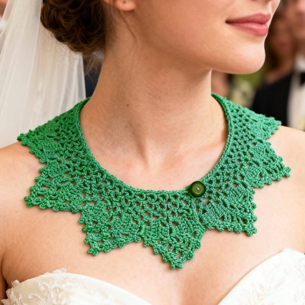 Crochet Collar Pattern: Elegant Lace (PDF Pattern)