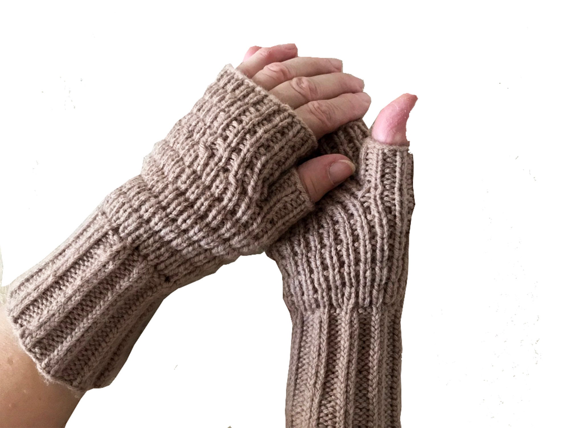 Men's Fingerless Gloves pattern by J. Campbell