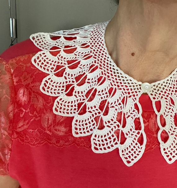 c*o様 UND CROCHET KNIT COLLAR Crochet Collar Pattern for Women. Pattern Crochet Lace