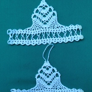 Fingerless Gloves Pattern, Crochet Pattern, Fingerless Lace Gloves, Wedding Gloves, Wrist Warmer Gloves, Buttoned Bracelet image 5