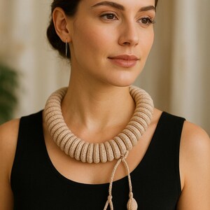 Easy Crochet Necklace Pattern: Powder Circle Design (PDF Pattern)