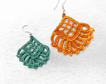 Crochet Earrings Pattern, Crochet Pattern, Iris Crochet Earrings, Jewelry Pattern, Earrings Pattern. PDF File