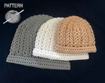 Crochet Hat Pattern, Crochet Pattern, Baby Hat Pattern, Crochet 3 Sizes Hat, Baby Toddler Child Hat Pattern, Size Chart and Diagram