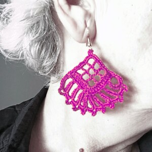 Patrón de pendientes de crochet Iris: joyería DIY (archivo PDF) imagen 7