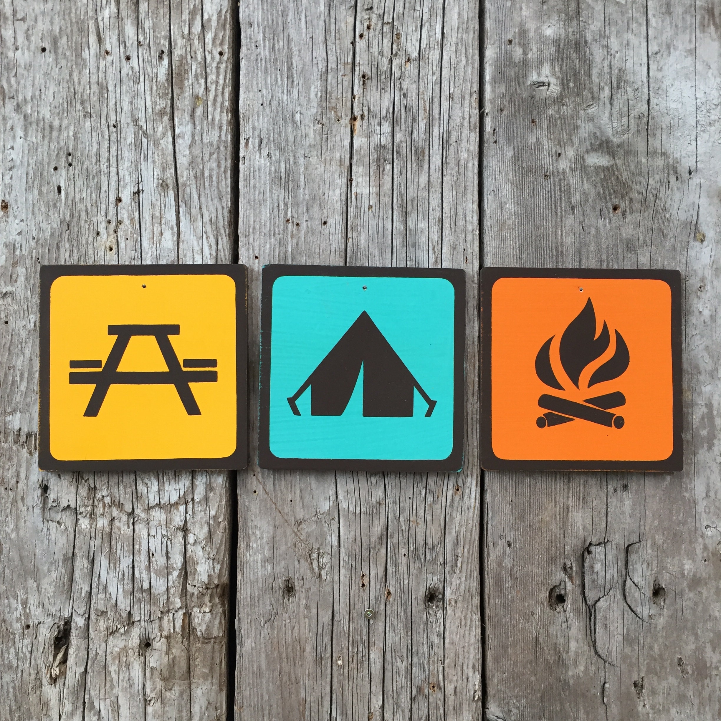 Campground signs, Park signs, Jagged ends, customizable, routed, cedar