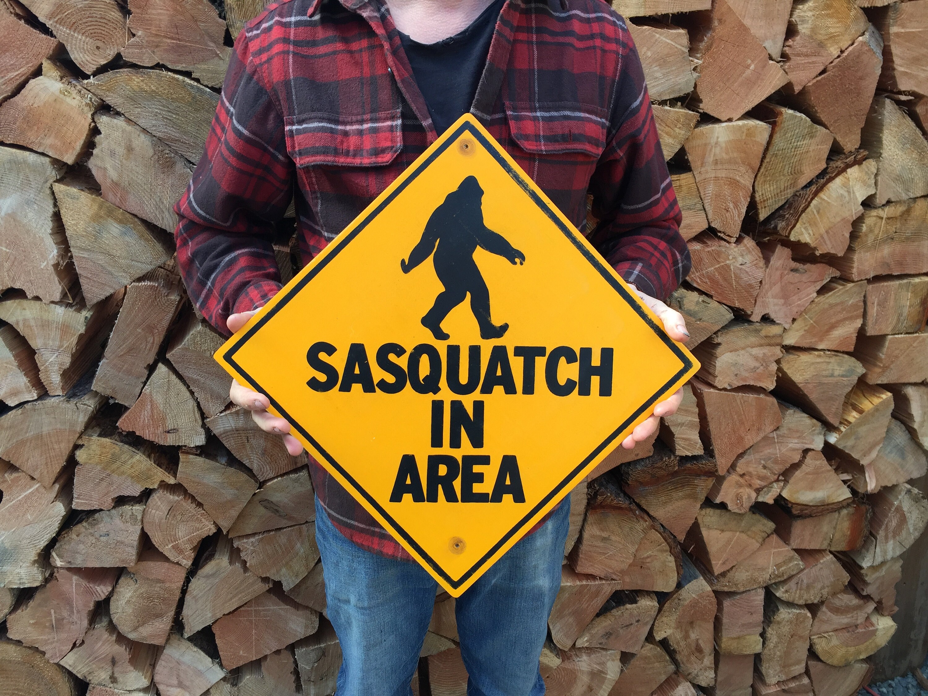 Sasquatch Sign Handmade Screen Printed Sign Bigfoot - Etsy UK