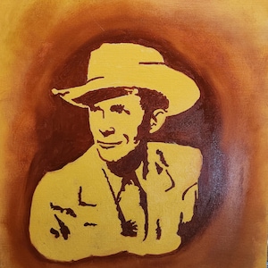 Oil Painting of Hank Williams