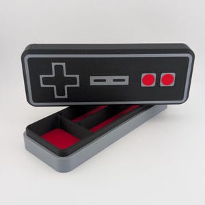 Classic Controller Rectangular Dice Vault – Holds 2 Dice Sets & Mini | 3D Printed Tabletop Storage Box