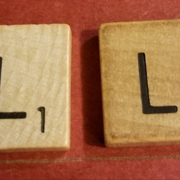 Vintage Wood Scrabble Letter Tiles, You Pick Letters