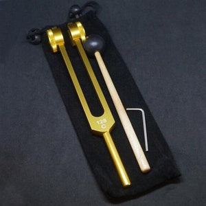 128 Hz Tuning Fork with Pouch