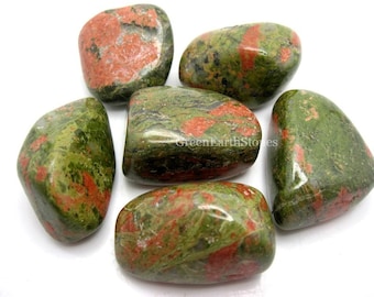 Unakite Large Tumbled Stone One Rock Hound Crystal Healing, Stones, Reiki, Feng Shui, Pocket Stones