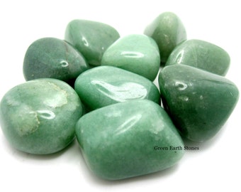 One Medium/Large Aventurine Tumbled Stone, Metaphysical, Crystals, Feng Shui, Pocket Stones, Crystal Healing, Green Stones