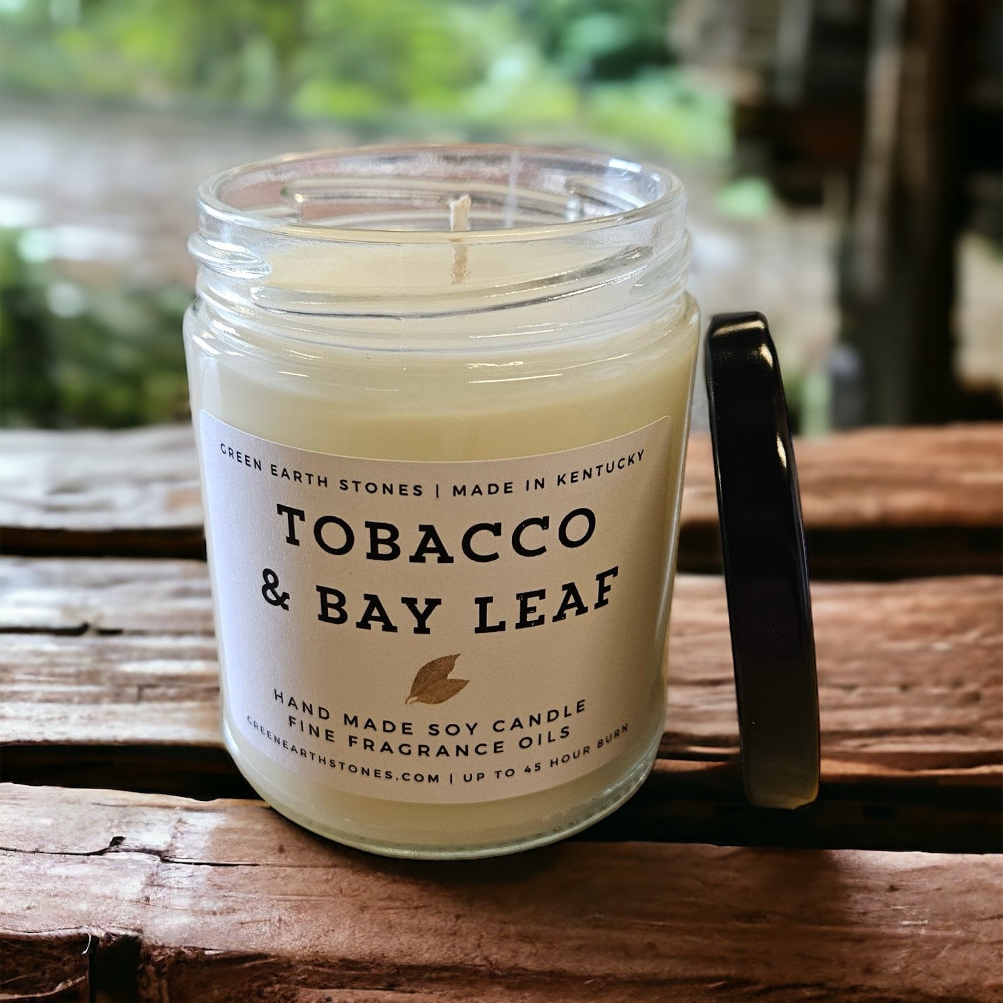 tobacco and bay leaf candle & Due to supply chain issues Tobacco & Bay Leaf, Soy