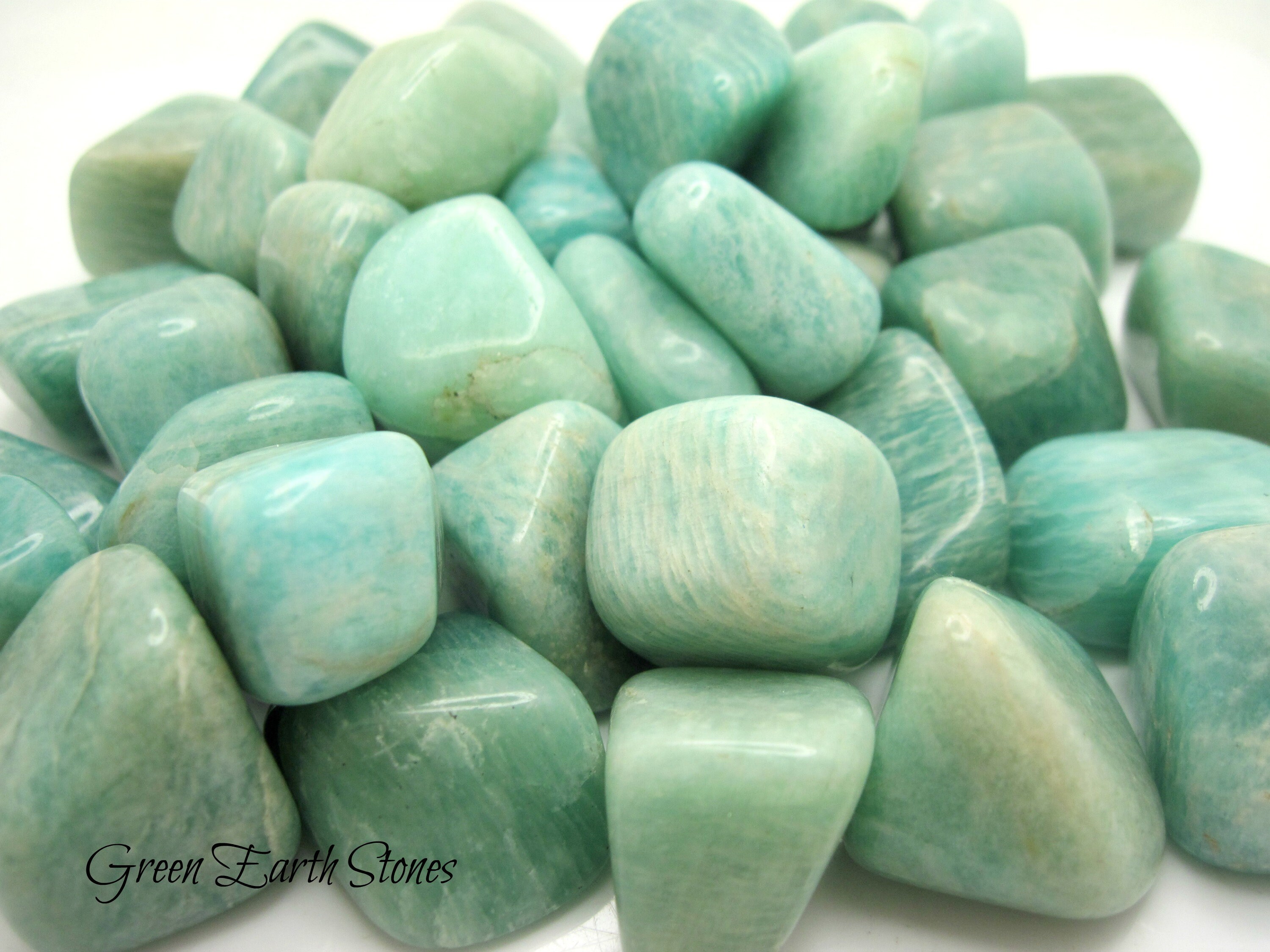 Amazonite Tumbled Stone Large Good Luck Rock Hound Crystal Etsy Amazonite Tumbled Stone Large Good Luck Rock Hound Crystal Etsy