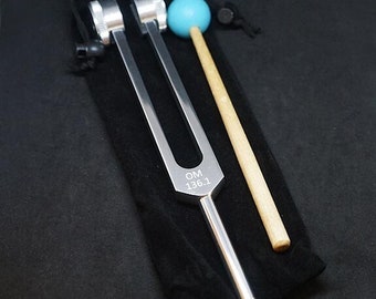 136.1 Hz OM Tuning Fork with Pouch