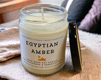Egyptian Amber, Soy Candle 8oz