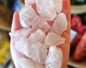 Rose Quartz Rough Stone, One, Natural, Heart Chakra Stone, Romance, Love, Rock Hound, Crystal Healing, Pink, Quartz