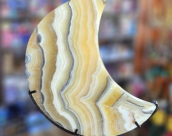 Orange Moon Carving, 1lb 3oz, Large, #OCM1