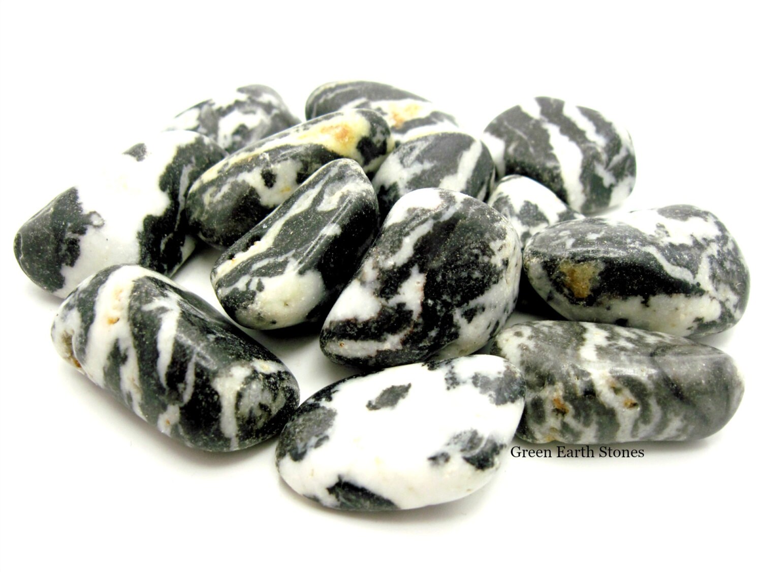 Zebra Jasper Tumbled Stone, TWO Stones, Large Gemstone,  Feng Shui, R…