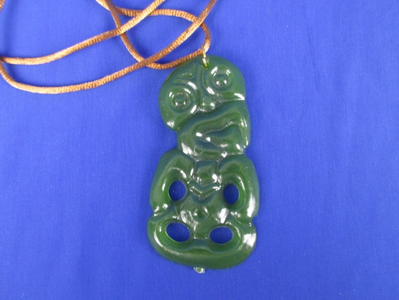 Jade tiki deals necklace