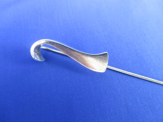Sterling Silver Modern Abstract Stick Pin Free Fo… - image 2