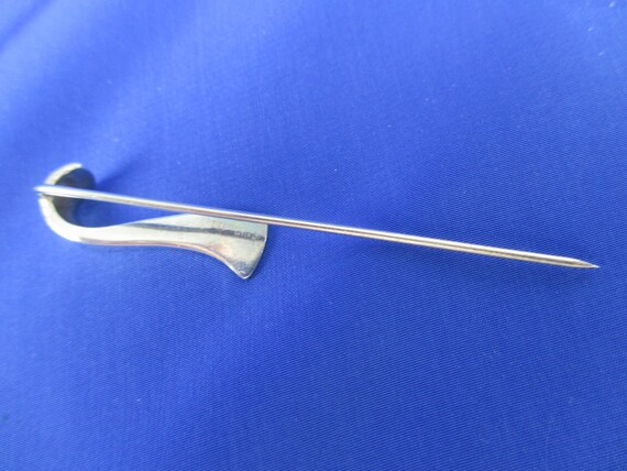 Sterling Silver Modern Abstract Stick Pin Free Fo… - image 5