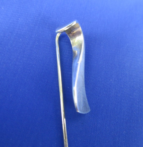 Sterling Silver Modern Abstract Stick Pin Free Fo… - image 3