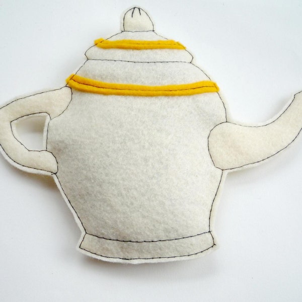 Tea Pot and 2 Cups Organic Catnip toys --made with recycled materials