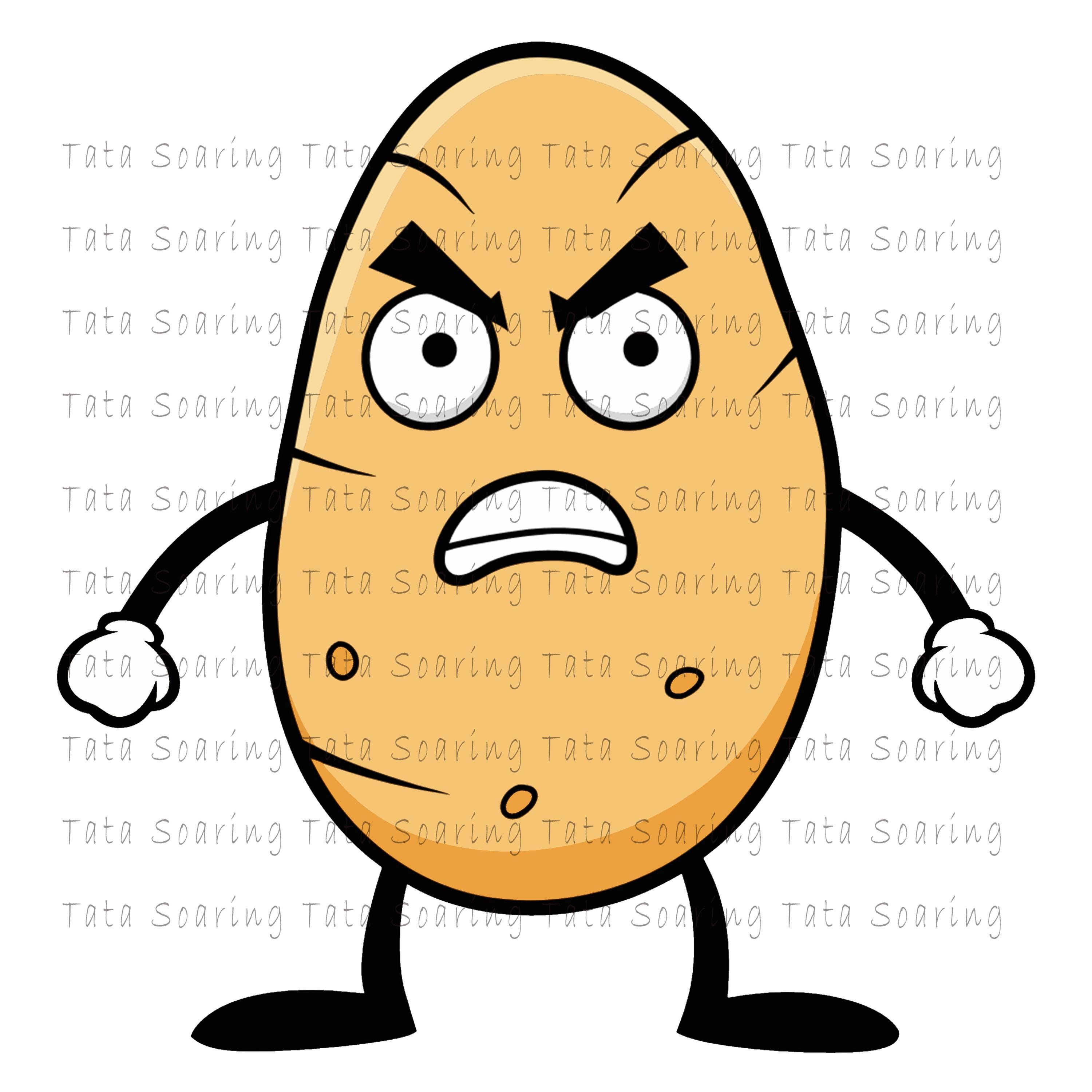 Potato Emotions Clip Art Bundle - Etsy