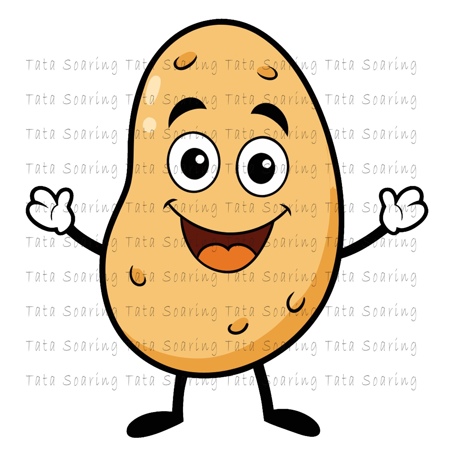 Potato Emotions Clip Art Bundle - Etsy